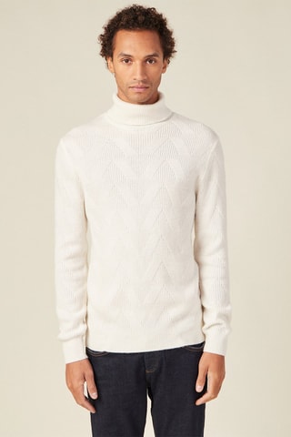 Jersey de lana y alpaca - Crudo - Blanco