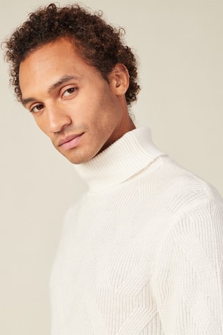 Jersey de lana y alpaca - Crudo - Blanco