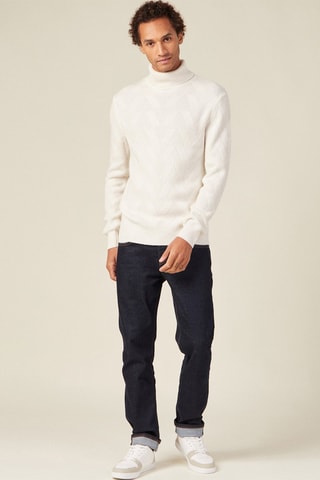 Jersey de lana y alpaca - Crudo - Blanco