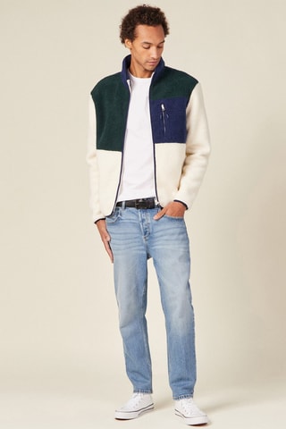 Sudadera con cremallera  - Verde