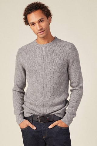 Jersey de lana y alpaca - Gris - Gris