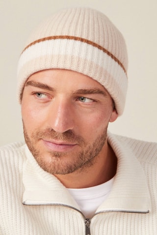 Gorro de lana y cachemir  - Azul