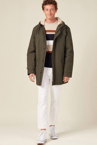Parka con capucha - Verde