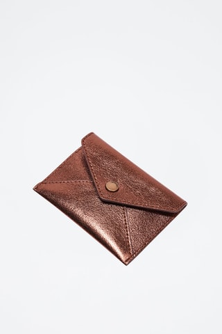 Guantes y tarjetero - Cobrizo - Marrón