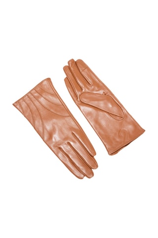 Guantes de piel ovina  - Marrón