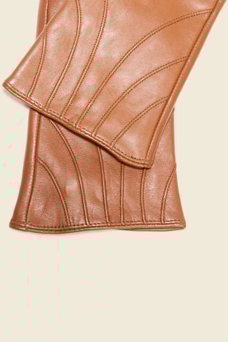 Guantes de piel ovina  - Marrón