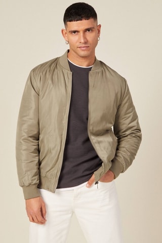 Cazadora bómber ecorresponsable  - Gris