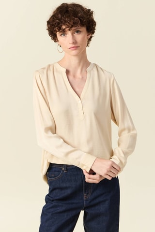 Blusa satinada  - Amarillo