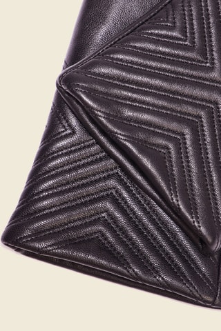 Guantes de piel ovina  - Negro