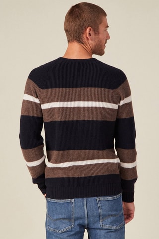 Jersey de lana merino y cachemir  - Azul