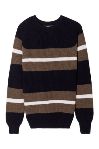 Jersey de lana merino y cachemir  - Azul