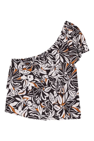 Blusa asimétrica  - Negro