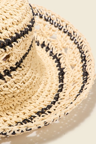 Sombrero de rafia  - Crudo