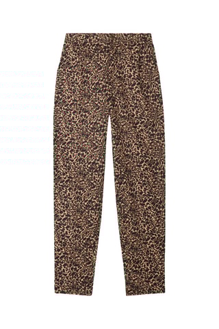 Pantalón 7/8 de tiro alto  - Beige