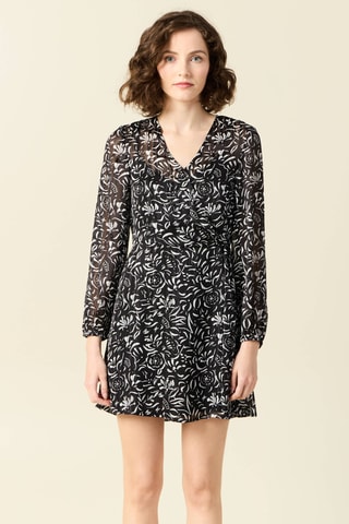 Vestido recto  - Negro