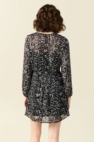 Vestido recto  - Negro