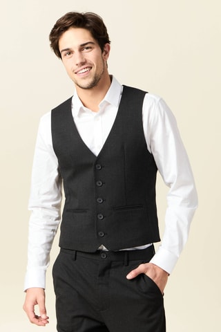 Chaleco de traje  - Negro