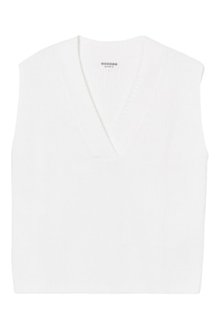 Chaleco de algodón orgánico  - Crudo