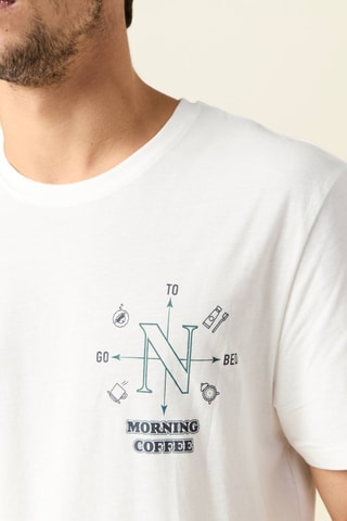 Pijama de algodón orgánico  - Verde