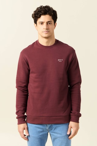 Sudadera de algodón orgánico  - Rojo