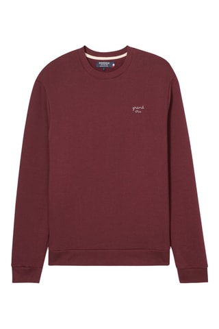 Sudadera de algodón orgánico  - Rojo