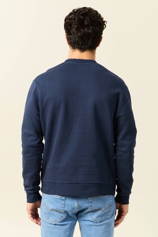 Sudadera de algodón orgánico  - Azul marino