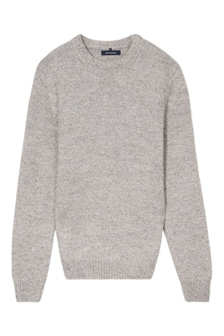 Jersey de lana y alpaca  - Gris