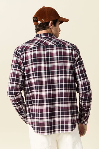 Camisa de algodón orgánico  - Violeta