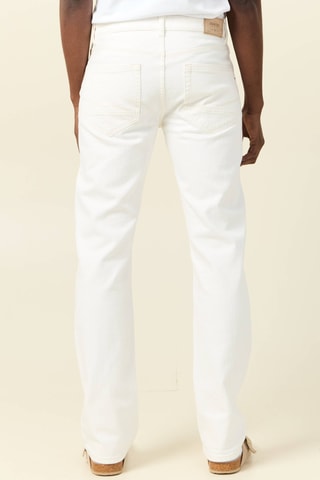 Vaquero de algodón orgánico  - Blanco