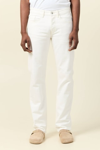 Vaquero de algodón orgánico  - Blanco