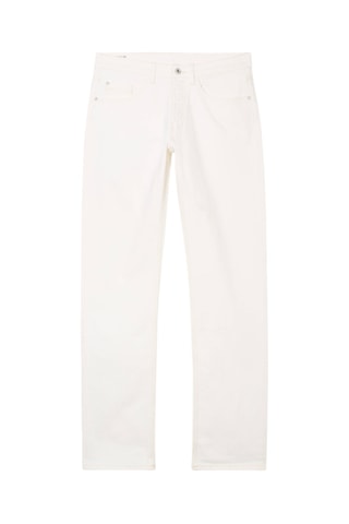 Vaquero de algodón orgánico  - Blanco