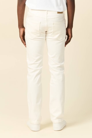 Vaquero de algodón orgánico  - Blanco