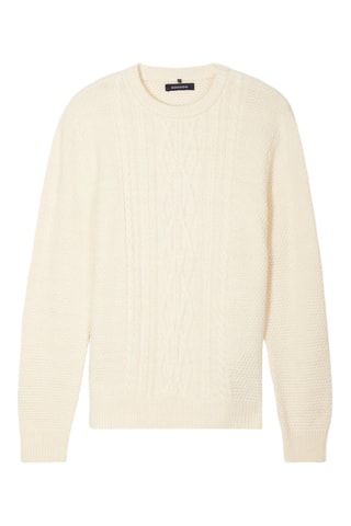 Jersey de lana y alpaca  - Crudo