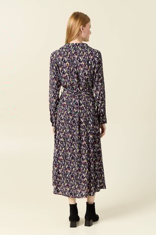 Vestido camisero  - Azul marino