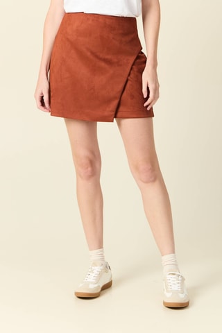 Falda cruzada  - Marrón