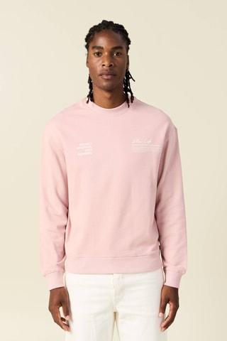 Sudadera de algodón orgánico  - Rosa
