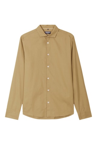 Camisa de algodón orgánico  - Marrón