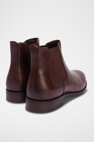 Botines de piel  - Marrón