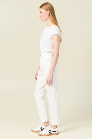 Vaquero de algodón orgánico  - Blanco