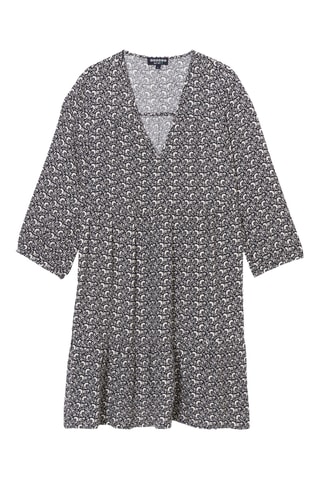 Vestido evasé  - Negro