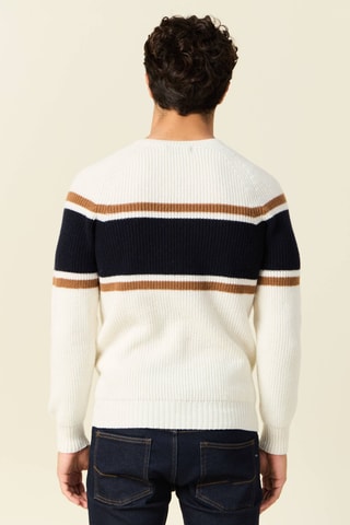 Jersey de lana merino y cachemir  - Crudo