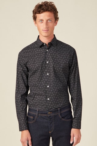 Top de algodón orgánico  - Negro