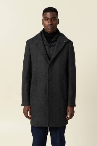 Abrigo de lana  - Gris