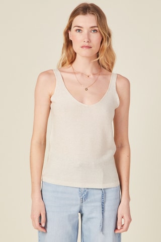 Camiseta de tirantes  - Crudo