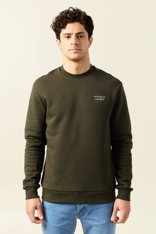 Sudadera de algodón orgánico  - Verde