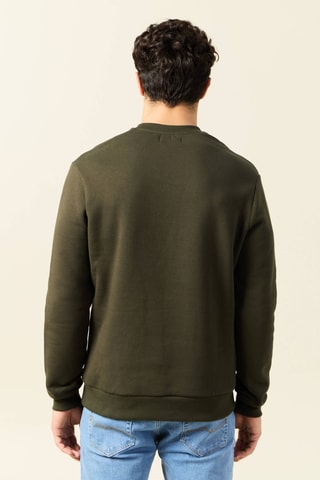 Sudadera de algodón orgánico  - Verde