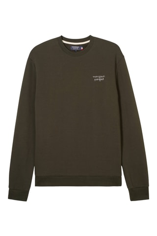 Sudadera de algodón orgánico  - Verde