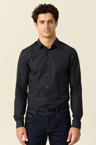 Top de algodón orgánico  - Negro