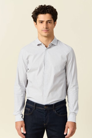 Camisa de algodón orgánico  - Gris