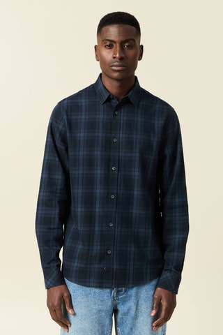 Camisa de algodón orgánico  - Azul marino